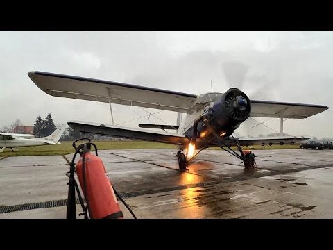 Antonov AN2 AN-2 Engine start up after 1,5 year 4K