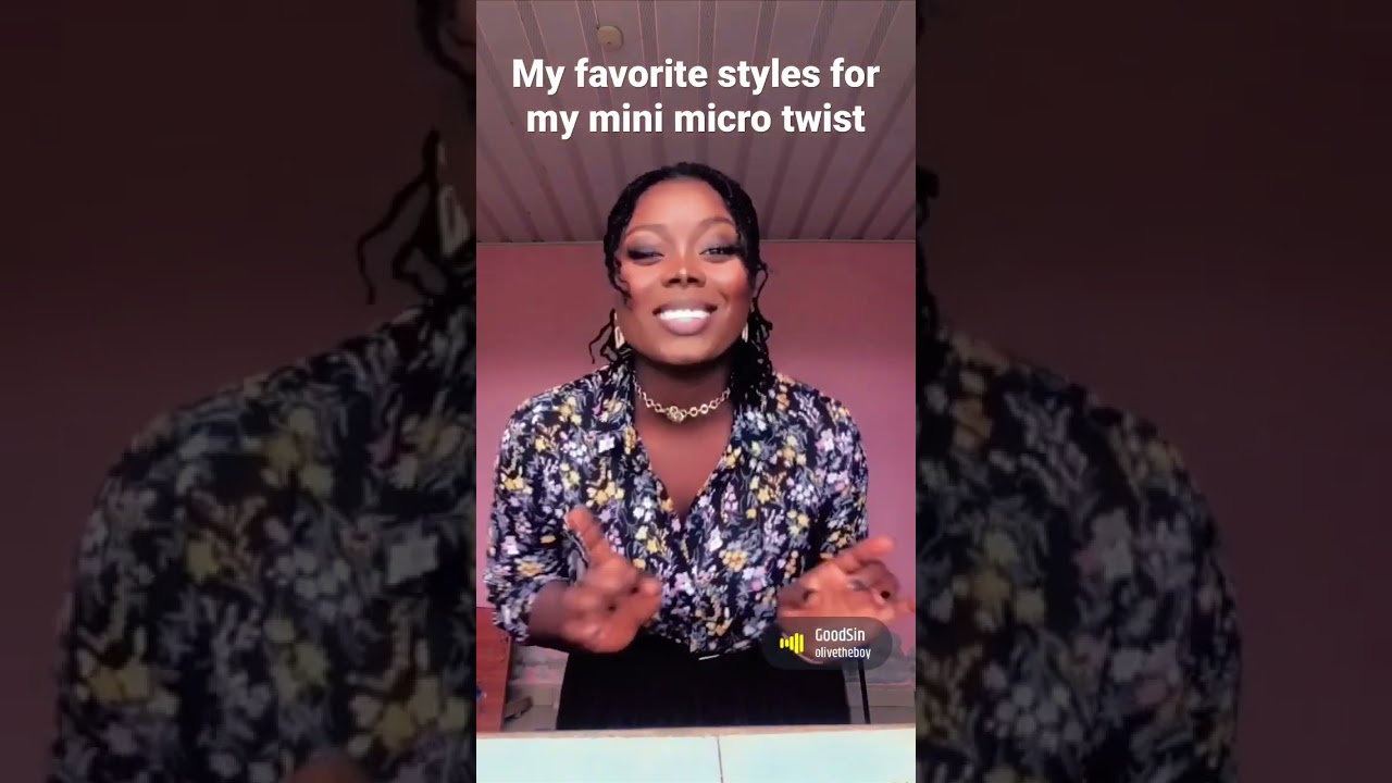 Styling my mini micro twist #microtwists #microlocs