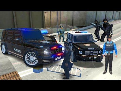 Mercedes G63 Police SUV Driver - Policeman Patrol Duty Simulator 2023 - Android Gameplay
