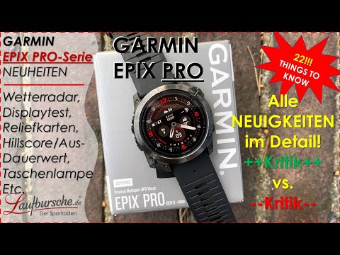 GARMIN EPIX PRO - ALLE 22 NEUIGKEITEN, Display-Test, Wetterradar, Karten - im Vergleich Detail View