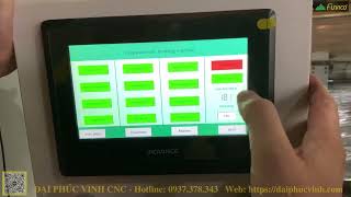 Hướng dẫn sử dụng Máy Dán Cạnh PRO-45/90A, giao diện hiển thị trên màn hình điều khiển