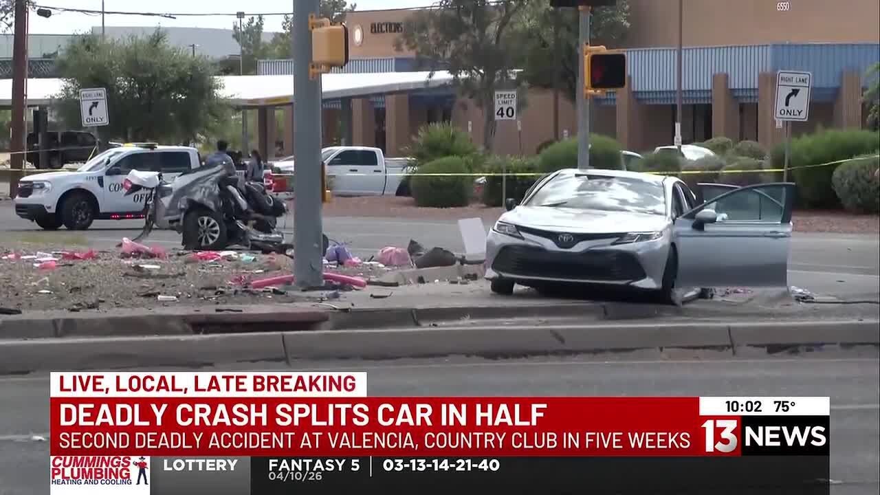 Vehicle cut in half during deadly crash at Valencia, Country Club in Tucson