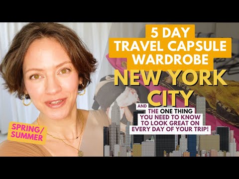 5 day travel capsule wardrobe for New York City spring/summer - What you need to know