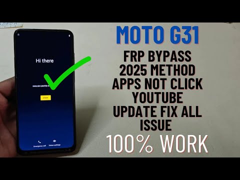Moto G31 FRP Bypass Android 12 | Apps Not Clicking & YouTube Update Problem Fixed (2025 Guide)