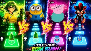 Tiles hop battle 🔥 Brasil girl vs minion vs peppa pig vs shadow | V Gamer 💥