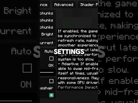 The best Minecraft PVP settings #gaming #minecraft #tutorial #pvp #shorts