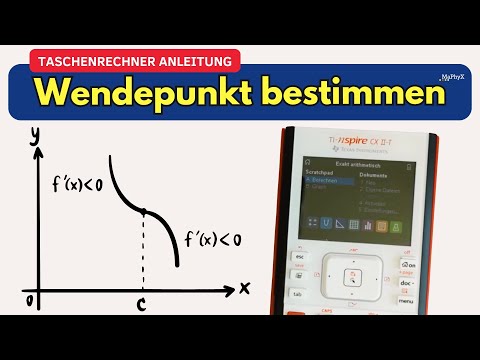 Wendepunkt bestimmen mit dem Taschenrechner (TI-Nspire CX II-T)