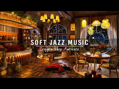 Soft Jazz Instrumental Music ☕ Cozy Coffee Shop Ambience ~ Relaxing Piano Jazz Music for Study, Work