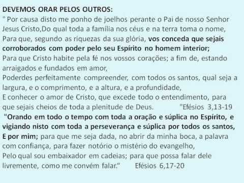 DEVEMOS ORAR PELOS OUTROS