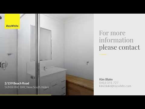 2/159 Beach Road, Sunshine Bay, NSW 2536, 3 Bedrooms, 2 Bathrooms, Unit