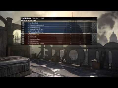 Gears Of War Judgment Overrun - Ranked On Skyline