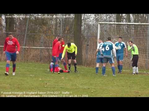 VFC Reichenbach - FSV Ellefeld 1:2 (0:1), Kreisliga B Vogtland 2016-2017 am 26.11.2016