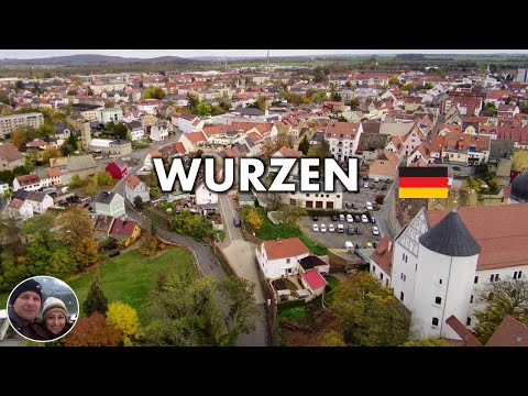 Ein Spaziergang durch die ruhige Stadt WURZEN, Deutschland