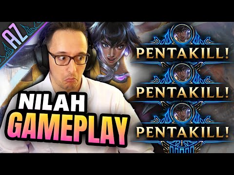 NILAH GAMEPLAY ITA PBE - 3 PENTAKILL AL PRIMO GAME?!?!