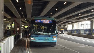 MTA Bus Action @ LaGuardia Airport Terminal B (Q70-SBS Q72 & M60-SBS.) (4K 60 FPS)