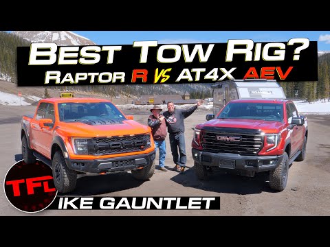 Ford F-150 Raptor R vs GMC Sierra AT4X AEV vs Ike Gauntlet - The World's Toughest Towing Test!