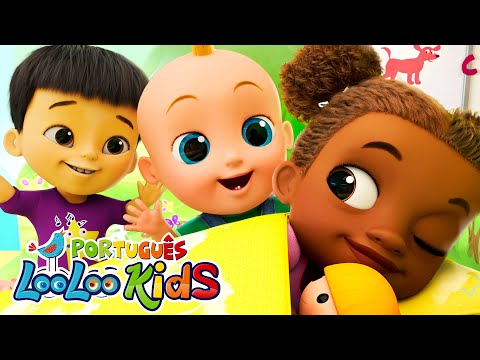 🐇 Coelhinhos Dormindo 🎉 Música Divertida e Educativa para Crianças | LooLoo Kids Português