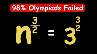 GERMANY OLYMPIADS || How to Solve for n? || n = ? ||