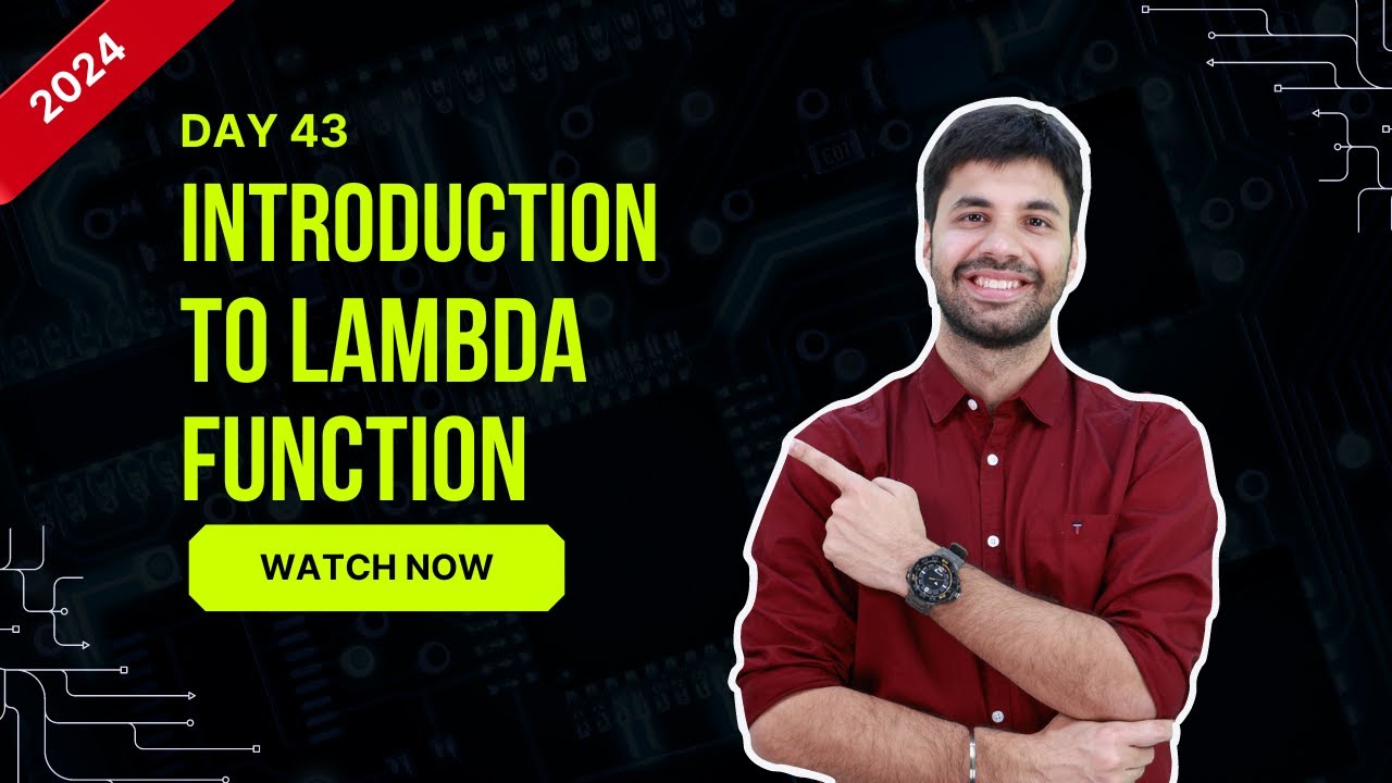 Hello Python Day - 43 | Lambda Function in Python #hellopython