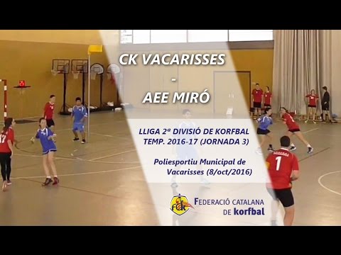 Vacarisses - Miró (J3 2ªDiv) Lliga Nac. 2ª Div. de Korfbal 2016-17