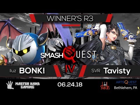 SmashQuest IV - Iluz | BONK! (Metaknight) vs SVR | Travisty (Bayo) - Winner's R3