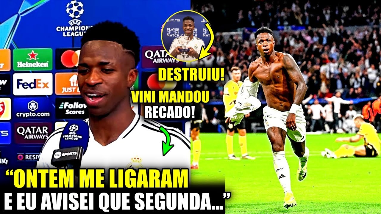 🚨 EITA! JORNAIS DO MUNDO TODO EM CHOQUE COM VINI e BRASILEIRO MANDA RECADO PARA FRANCE FOOTBALL!