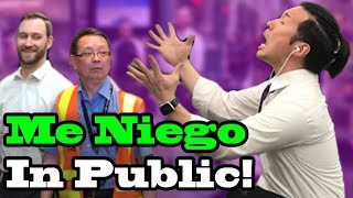"ME NIEGO" - Ozuna, Reik, Wisin - SINGING IN PUBLIC!!