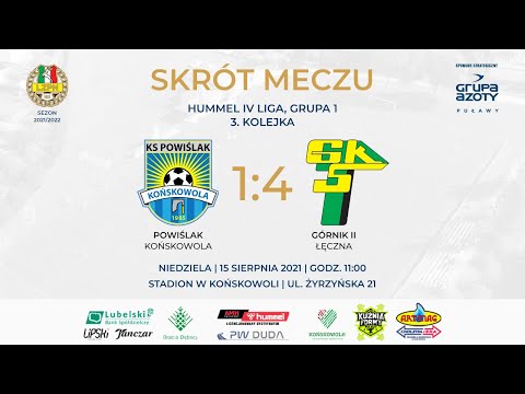 Powiślak Końskowola - Górnik II Łęczna 1:4 (skrót) | Sezon 2021/2022