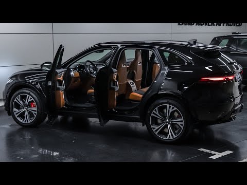 2025 Black Jaguar F-Pace SVR - in depth Walkaround 4K