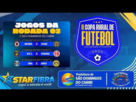 Terceira Rodada da II COPA RURAL DE FUTEBOL diretamente de São Domingos do Cariri