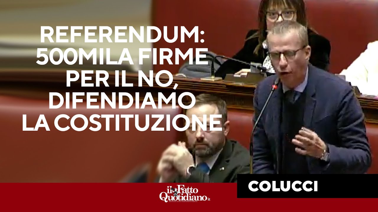 Superate le 500mila firme per il No al referendum sulla giustizia. L'annuncio di Colucci alla Camera