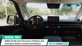 WeRide ($WRD) Unveils Latest Generation of Robotaxi with Autonomous Software and Advanced Hardware