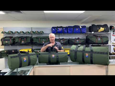 AOS AUSSIE MADE Sports Duffle Heavy Duty Canvas Bag Range