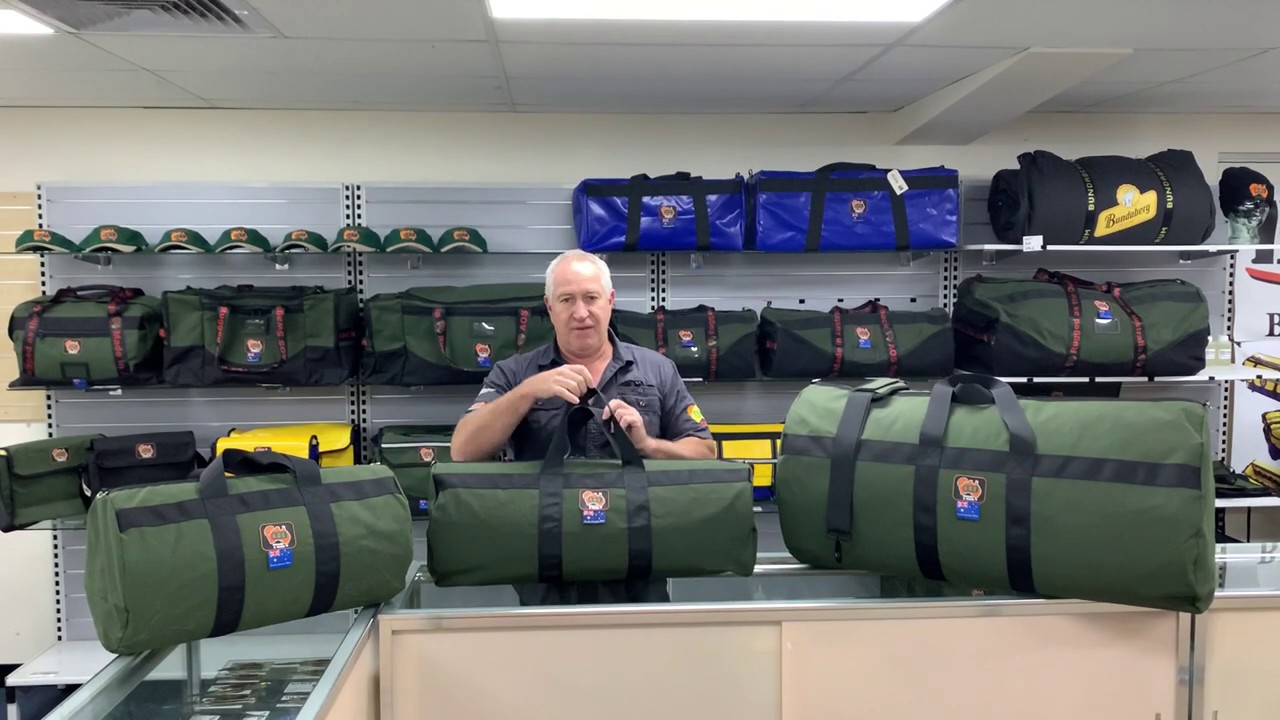 Watch video AOS AUSSIE MADE Sports Duffle Heavy Duty Canvas Bag Range Now AOS AUSSIE MADE Sports Duffle Heavy Duty Canvas Bag Range