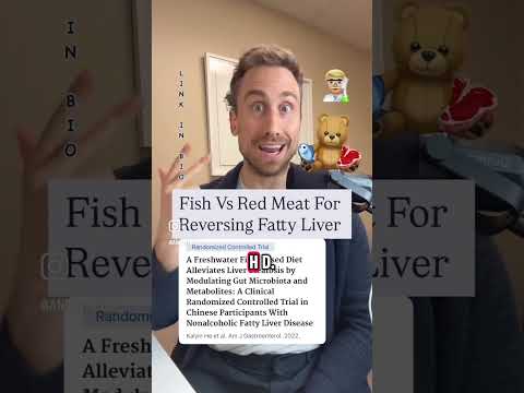 Fish 🐟 Vs Red Meat 🥩 For Reversing Fatty Liver #fattyliver