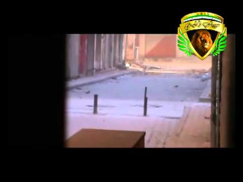 استهداف دبابة بعبوة ناسفة من قبل كتيبة العباس في مدينة دير الزور