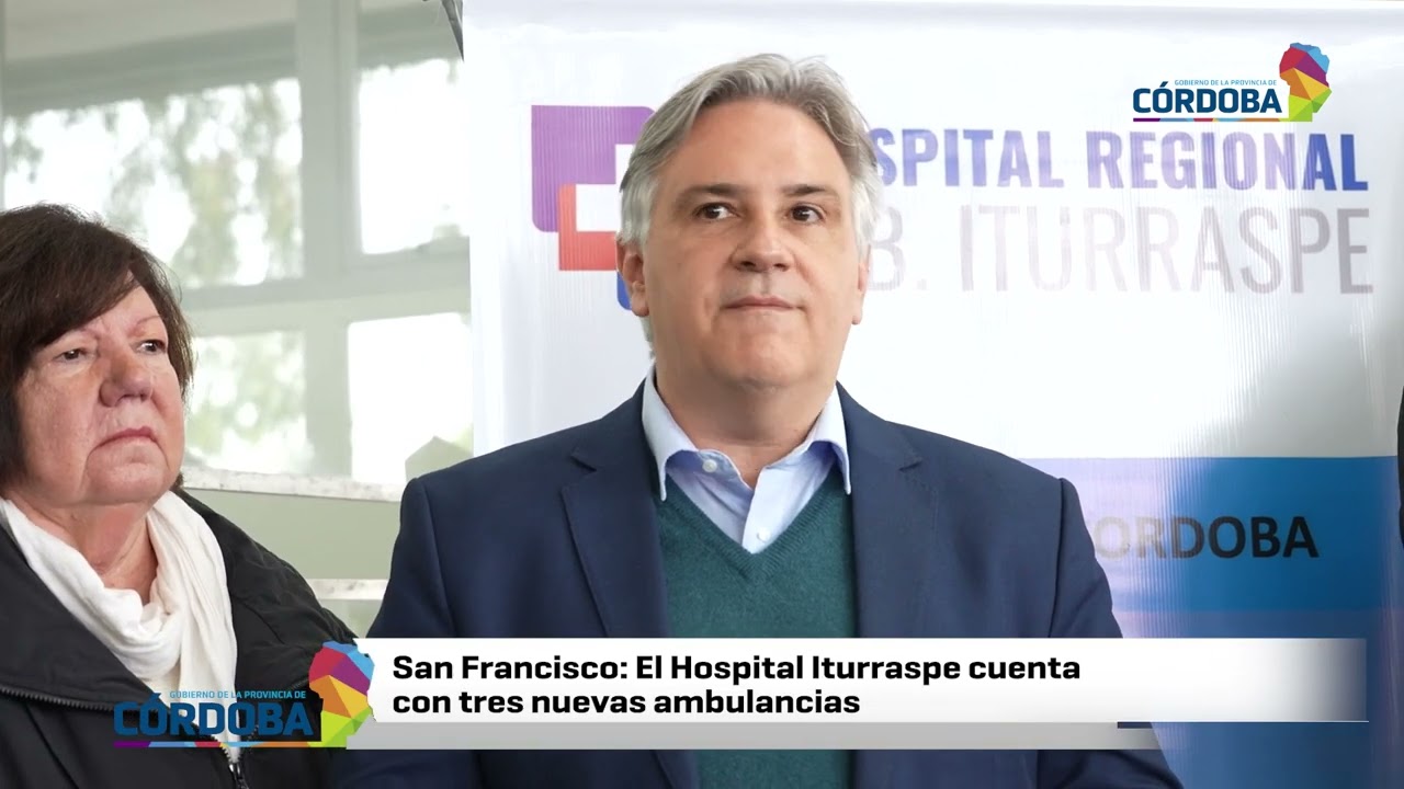 San Francisco: El Hospital Iturraspe cuenta con tres nuevas ambulancias