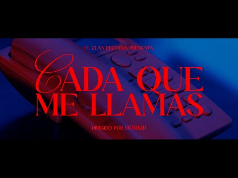 Video thumbnail for Cada Que Me Llamas