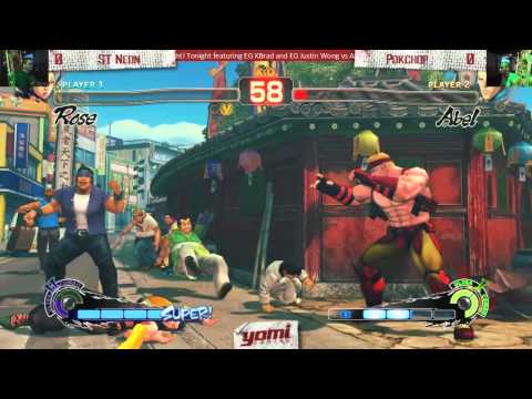 Pools ST Neon (Rose) vs Pokchop (Abel) USF4 Yomi Capcom Night!