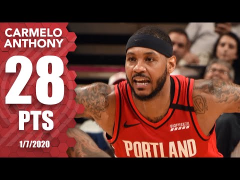 Carmelo Anthony's game-winning shot leads Blazers to victory over Raptors | 2019-20 NBA Highlights