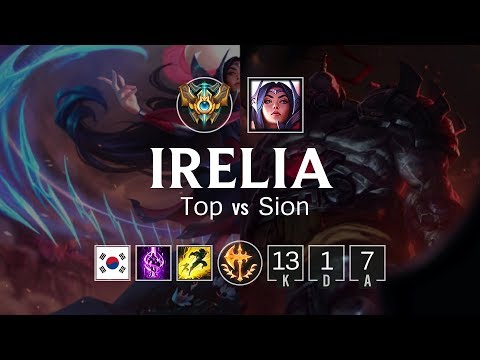 Irelia Top vs Sion - KR Challenger Patch 8.8
