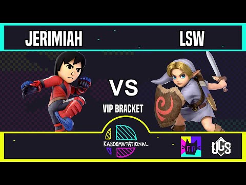 Kaboomvitational  -  Round 2 VIP   -  Jeremiah(Mii Brawler) Vs. LSW(Young Link)