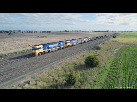 4PM4 Freight Train With Steel Wagons & Shipping Containers (21/8/2022) - PoathTV Australian Railway