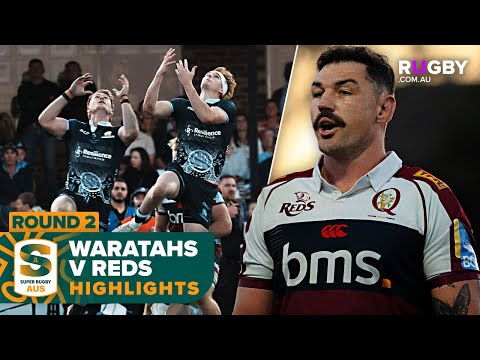 NSW Waratahs v Queensland Reds Highlights | Round 2 | Super Rugby Aus 2025