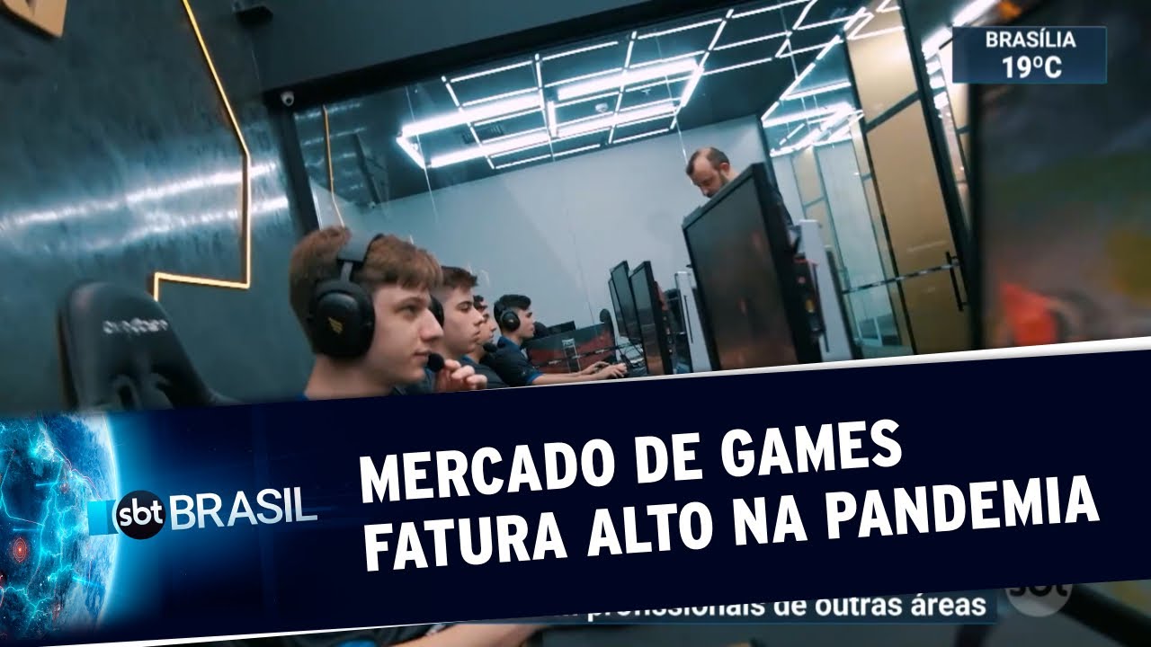Mercado mundial de games bate recordes de faturamento na pandemia | SBT Brasil (01/08/20)