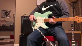 Video thumbnail for Carvin XV112E with Fender 54 reissue made in Japan Stratocaster by Surf the JapStrat