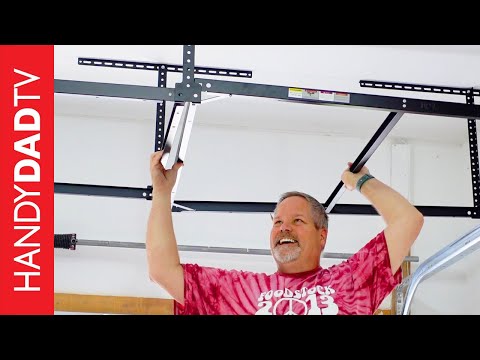 Garage Storage with Fleximounts Shelving and Rubbermaid FastTrack