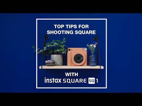 Fujifilm Momentinis fotoaparatas instax Square SQ1 Chalk white video