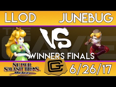 TCG Melee - lloD (Peach) vs Junebug (Sheik) - Winners Finals - SSBM 6/26/17