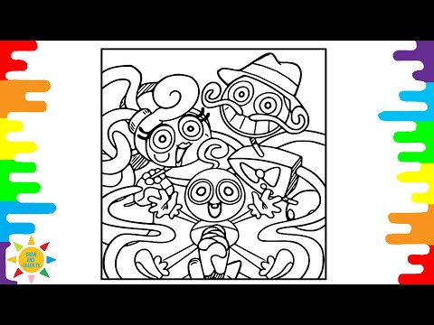 Mommy Long Legs Coloring | Daddy Long Coloring | Baby Long Coloring Pages | CHENDA - For You